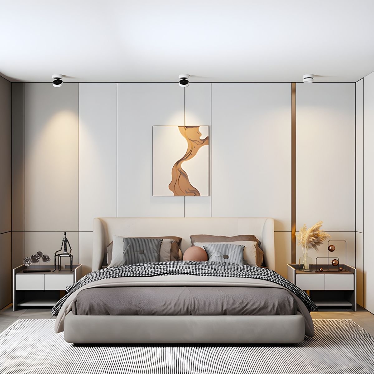 Lyric Adjustable Surface Downlight | Metal, Aluminum, Acrylic | Black, White