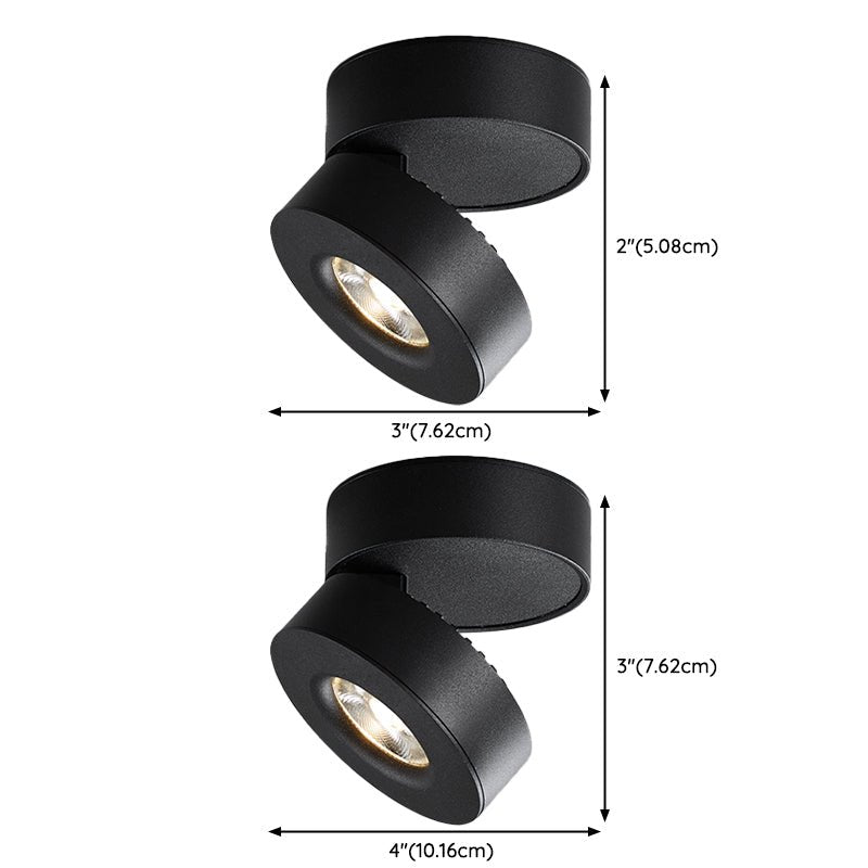Lyric Adjustable Surface Downlight | Metal, Aluminum, Acrylic | Black, White