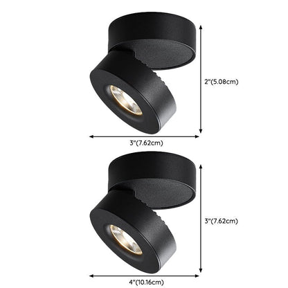 Lyric Adjustable Surface Downlight | Metal, Aluminum, Acrylic | Black, White