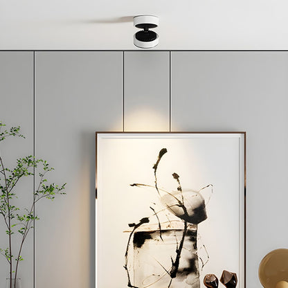 Lyric Adjustable Surface Downlight | Metal, Aluminum, Acrylic | Black, White