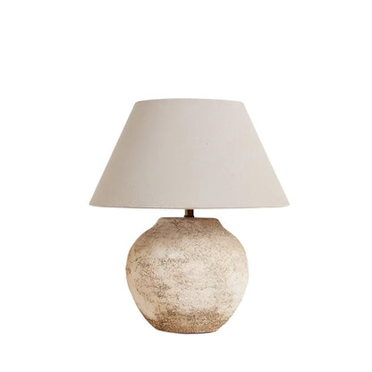 Desert Sand Table Lamp | Ceramic Base | Beige Shade