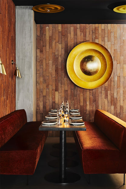 Machine Wall Lamp | Metal, Gold Foil | Various Sizes