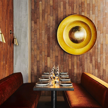 Machine Wall Lamp | Metal, Gold Foil | Various Sizes