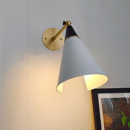 Petite Magari Wall Lamp | Handcrafted Metal & Glass | White & Black