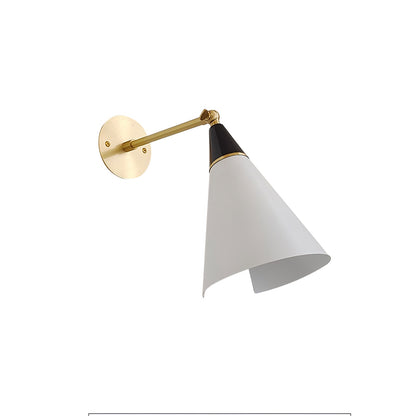 Petite Magari Wall Lamp | Handcrafted Metal & Glass | White & Black