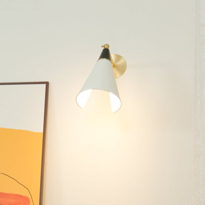 Petite Magari Wall Lamp | Handcrafted Metal & Glass | White & Black