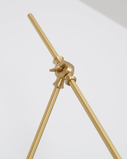 Auguri Wall Lamp | Adjustable Articulating Joint | White, Brass