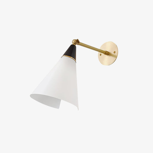 Petite Magari Wall Lamp | Handcrafted Metal & Glass | White & Black