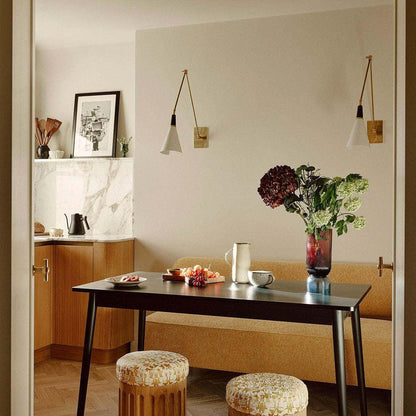 Magari Wall Lamp | Adjustable Metal & Glass Design | White, Black, Brass