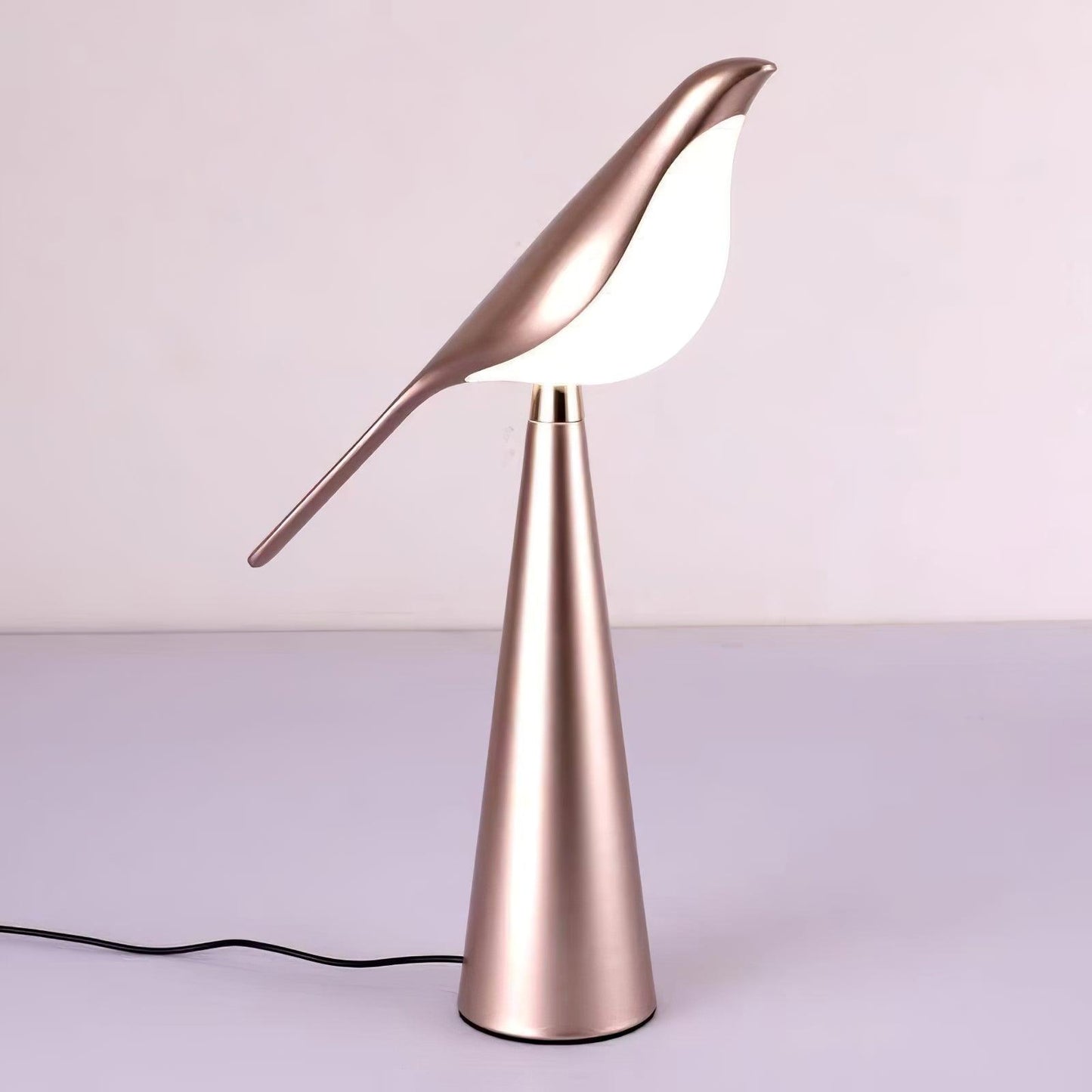 Magpie Art Table Lamp | Metal & Acrylic | Blue, Green, Rose Gold