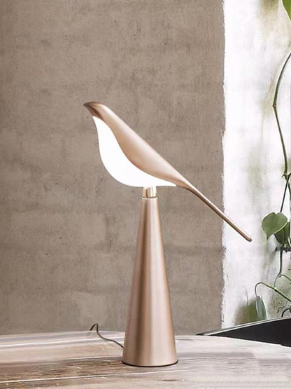 Magpie Art Table Lamp | Metal & Acrylic | Blue, Green, Rose Gold