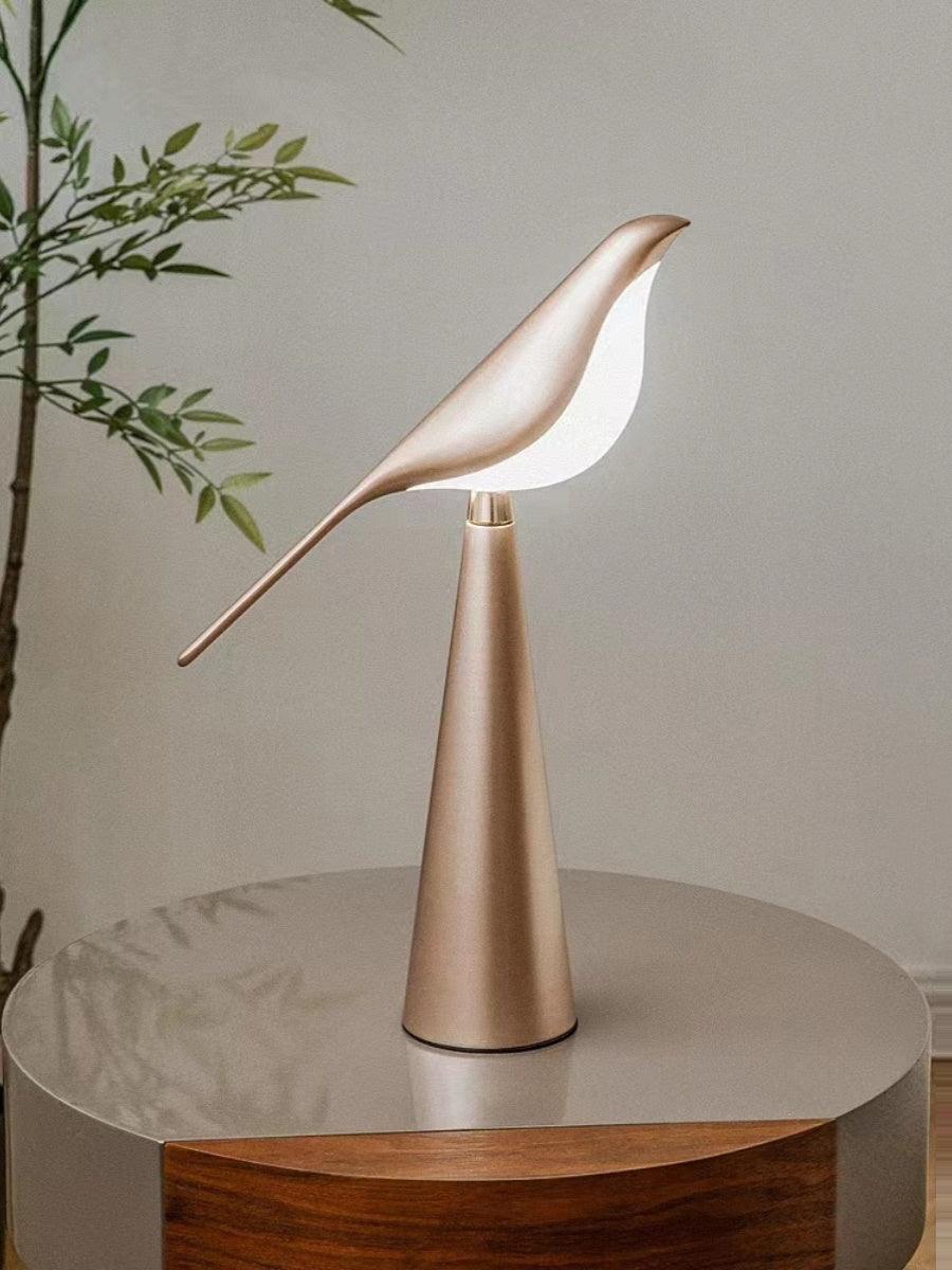 Magpie Art Table Lamp | Metal & Acrylic | Blue, Green, Rose Gold