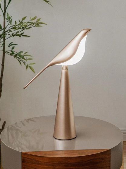 Magpie Art Table Lamp | Metal & Acrylic | Blue, Green, Rose Gold
