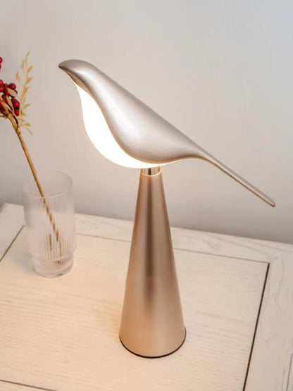 Magpie Art Table Lamp | Metal & Acrylic | Blue, Green, Rose Gold