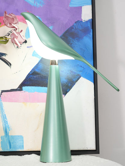 Magpie Art Table Lamp | Metal & Acrylic | Blue, Green, Rose Gold