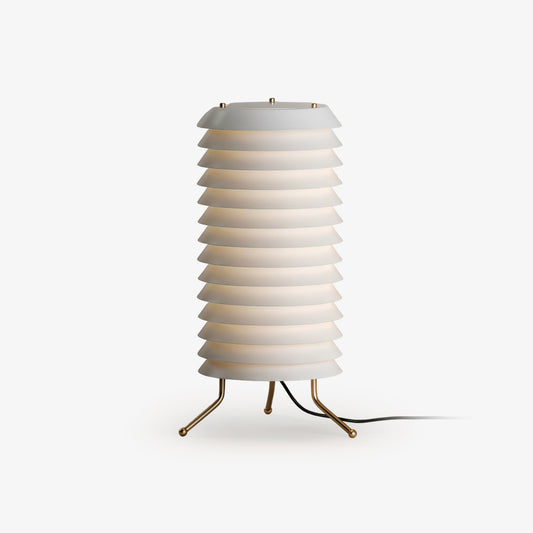 Baltic Tower Table Lamp | Metal | White Shade