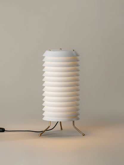 Baltic Tower Table Lamp | Metal | White Shade
