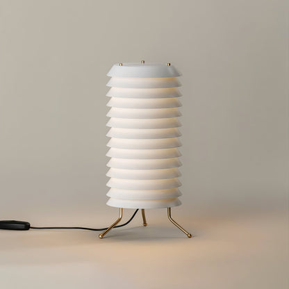 Baltic Tower Table Lamp | Metal | White Shade