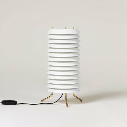 Baltic Tower Table Lamp | Metal | White Shade