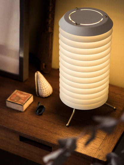 Baltic Tower Table Lamp | Metal | White Shade