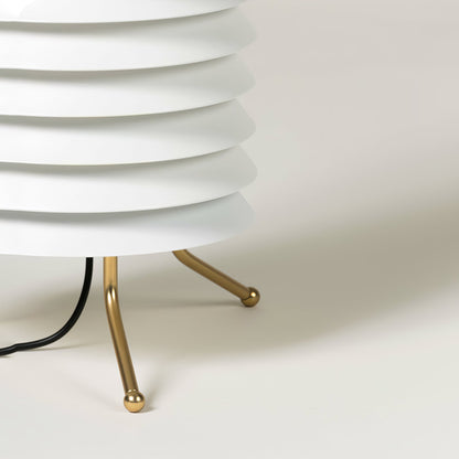 Baltic Tower Table Lamp | Metal | White Shade