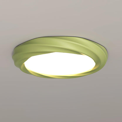 Maivy LED Flush Mount Ceiling Light | Acrylic & Resin | White, Beige, Green