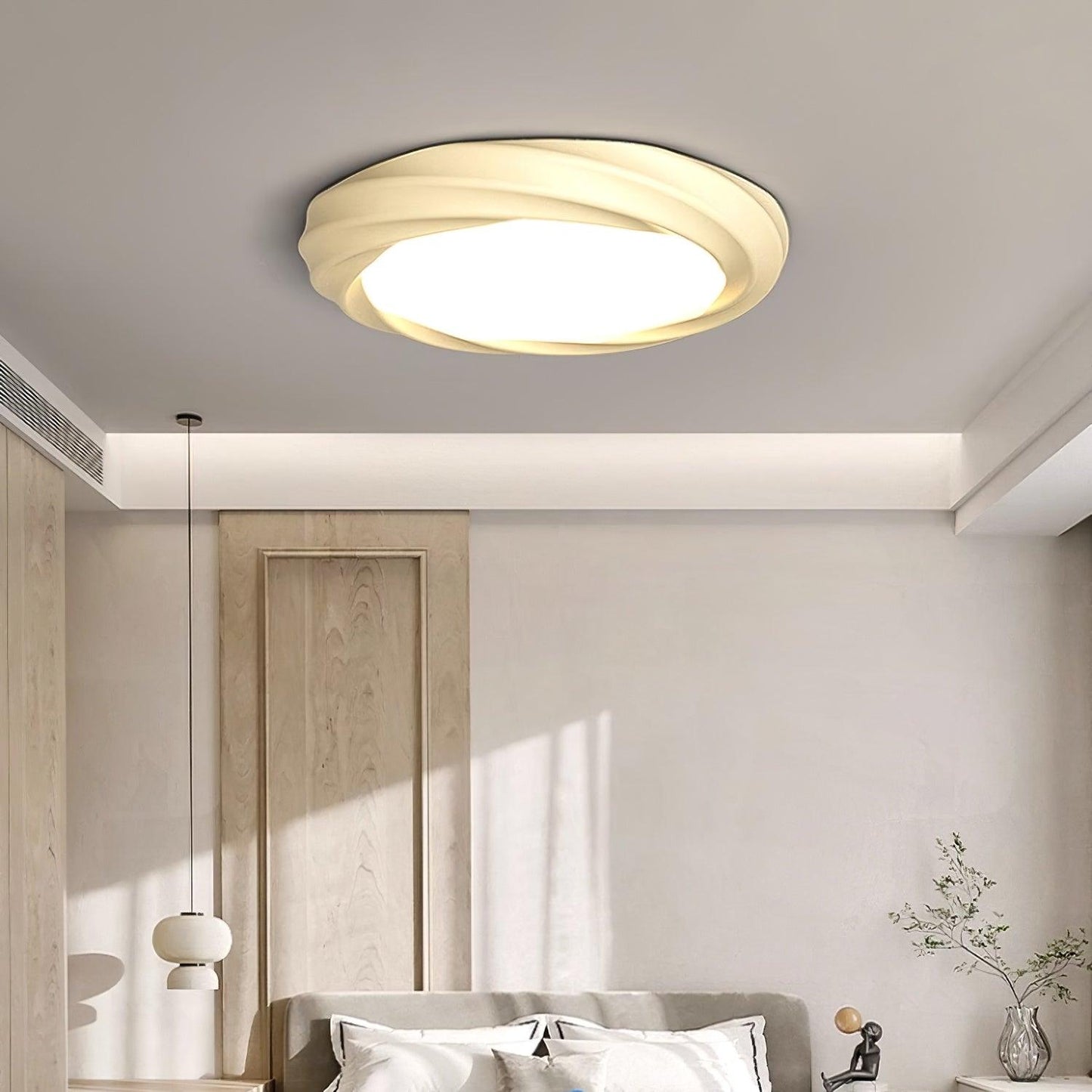 Maivy LED Flush Mount Ceiling Light | Acrylic & Resin | White, Beige, Green
