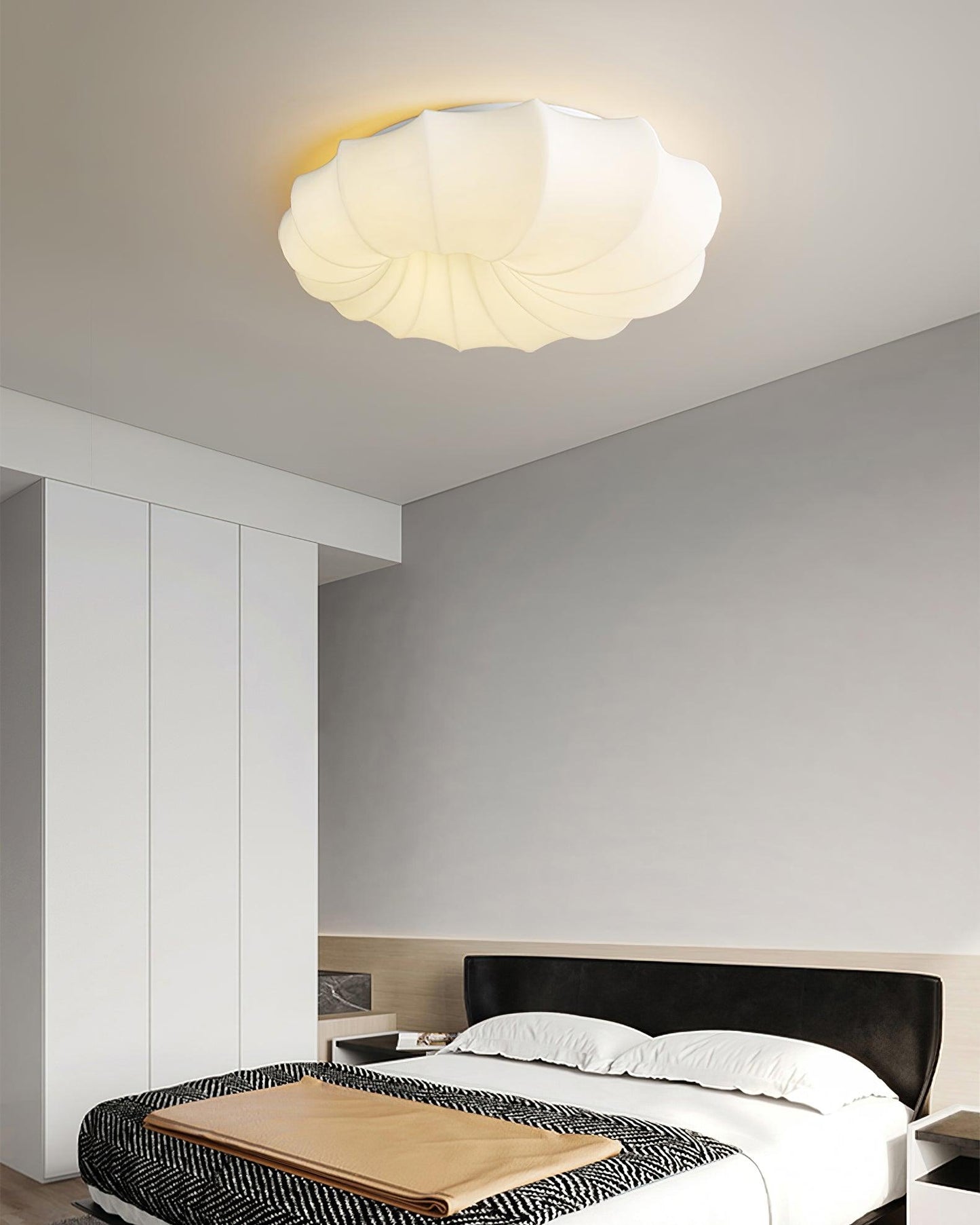 Malibu Ceiling Lamp | Metal & PE | White