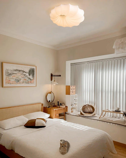 Malibu Ceiling Lamp | Metal & PE | White