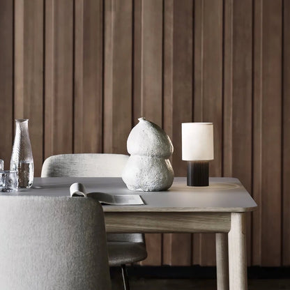 Manhattan Table Lamp | Wireless Rechargeable | Brown & Beige