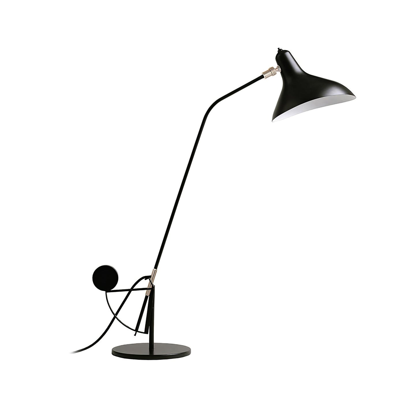 Oculus Table Lamp | Matte Black Metal | Adjustable Design
