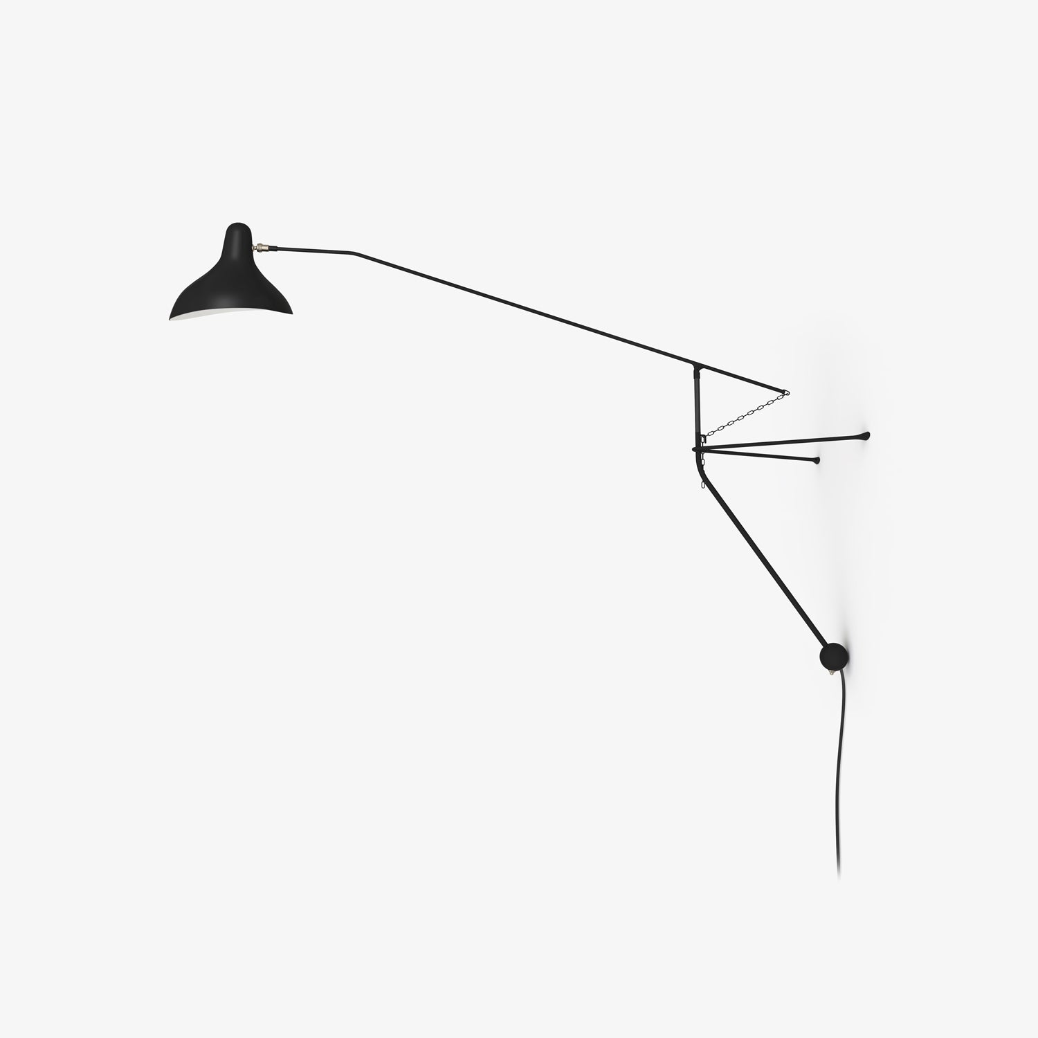 Mantis Arm Wall Lamp | Iron | Black