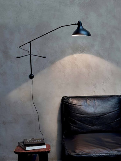 Mantis Arm Wall Lamp | Iron | Black