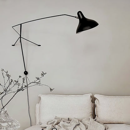 Mantis Arm Wall Lamp | Iron | Black