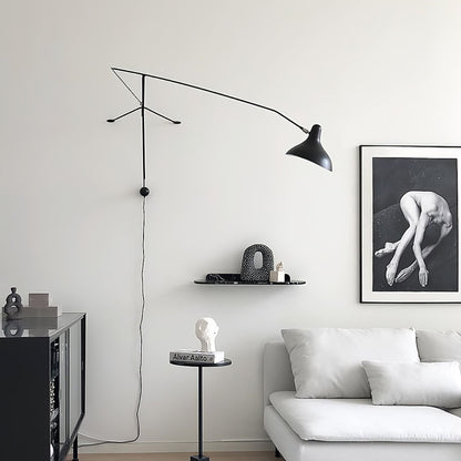Mantis Arm Wall Lamp | Iron | Black