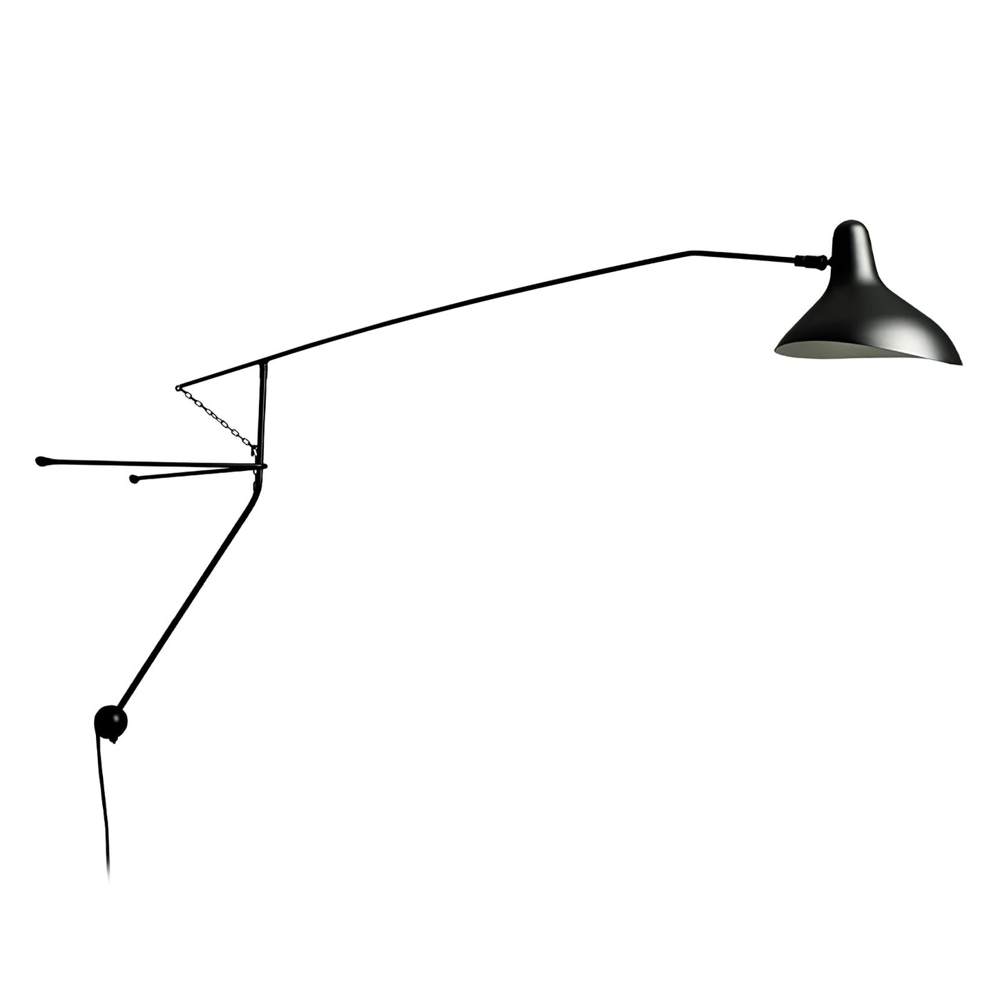 Mantis Arm Wall Lamp | Iron | Black