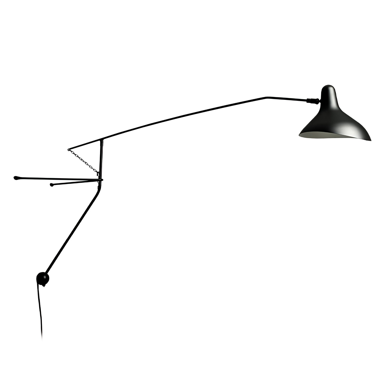 Mantis Arm Wall Lamp | Iron | Black
