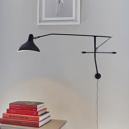 Mantis Arm Wall Lamp | Iron | Black