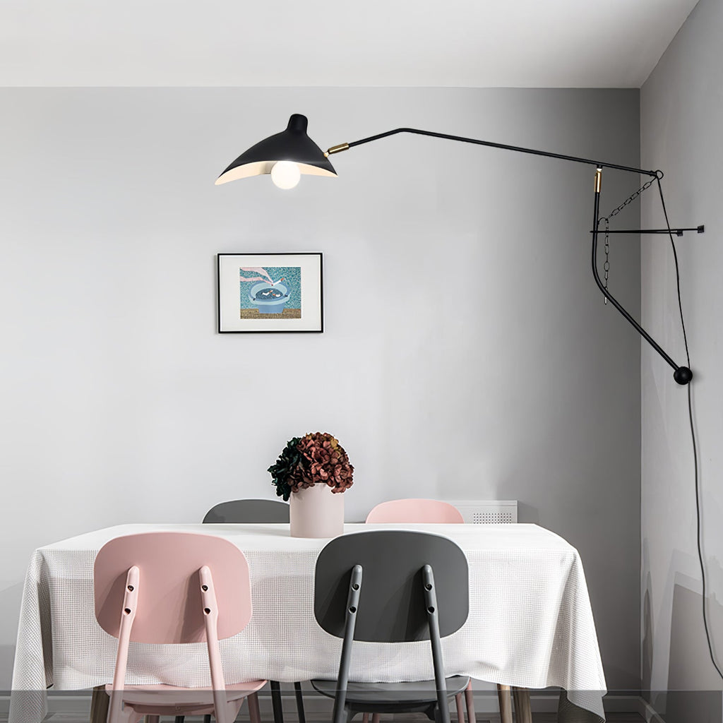 Mantis Arm Wall Lamp | Iron | Black