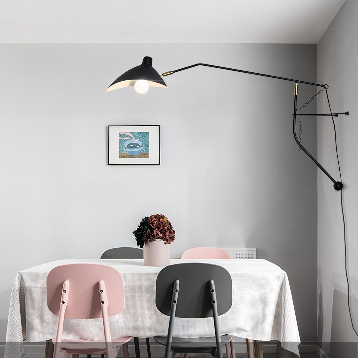 Mantis Arm Wall Lamp | Iron | Black