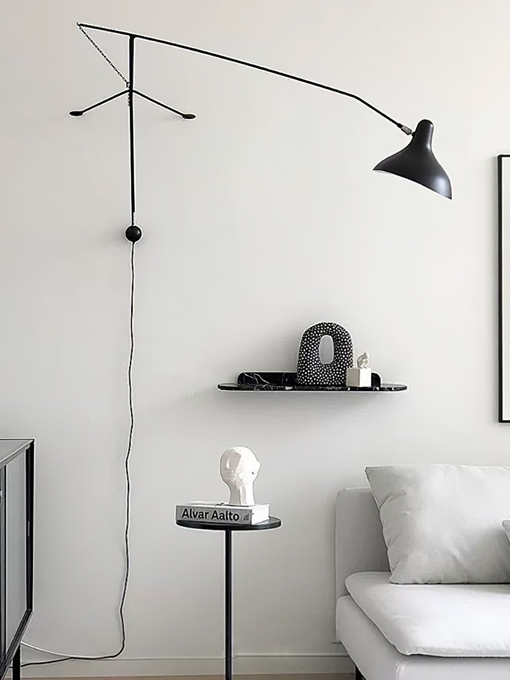 Mantis Arm Wall Lamp | Iron | Black
