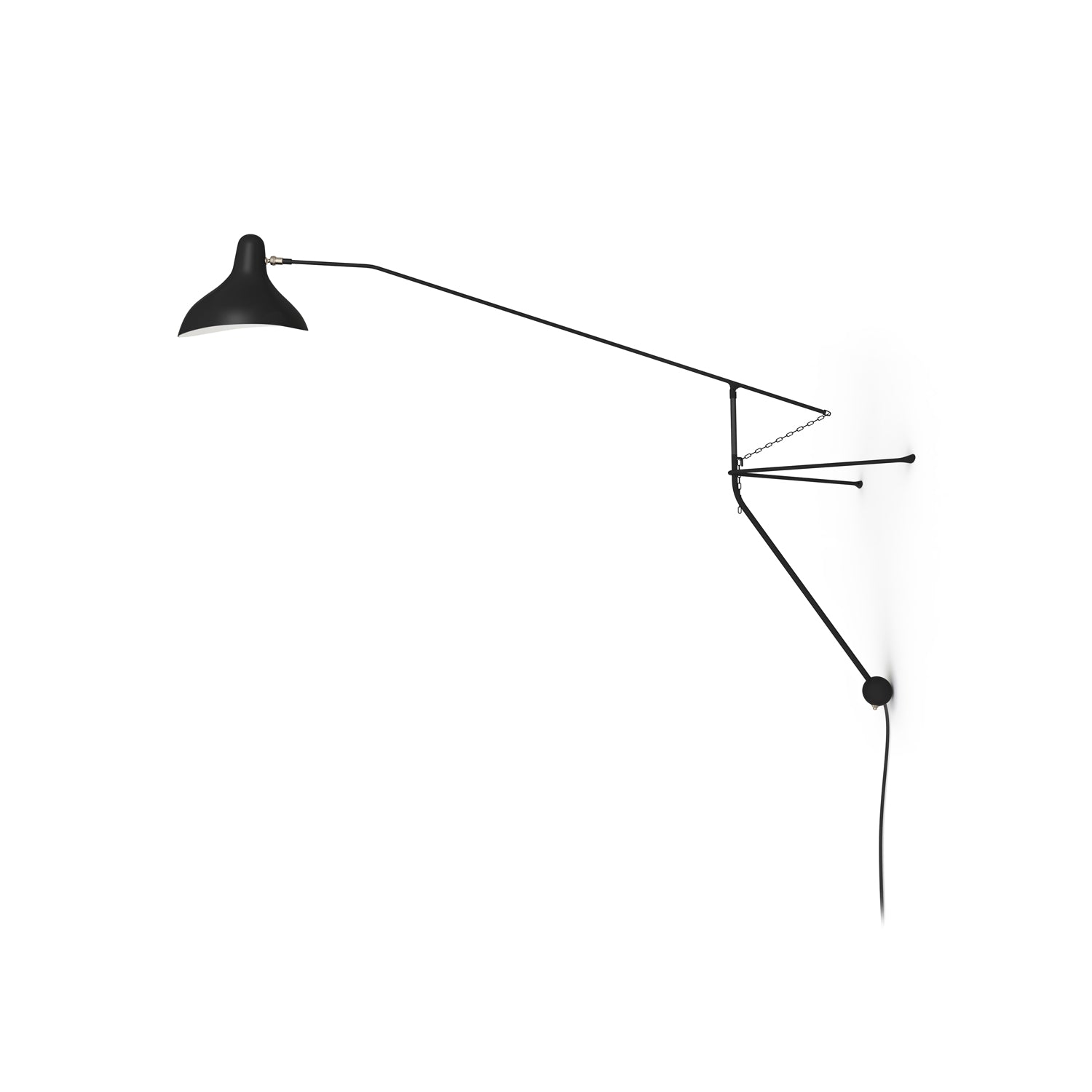 Mantis Arm Wall Lamp | Iron | Black