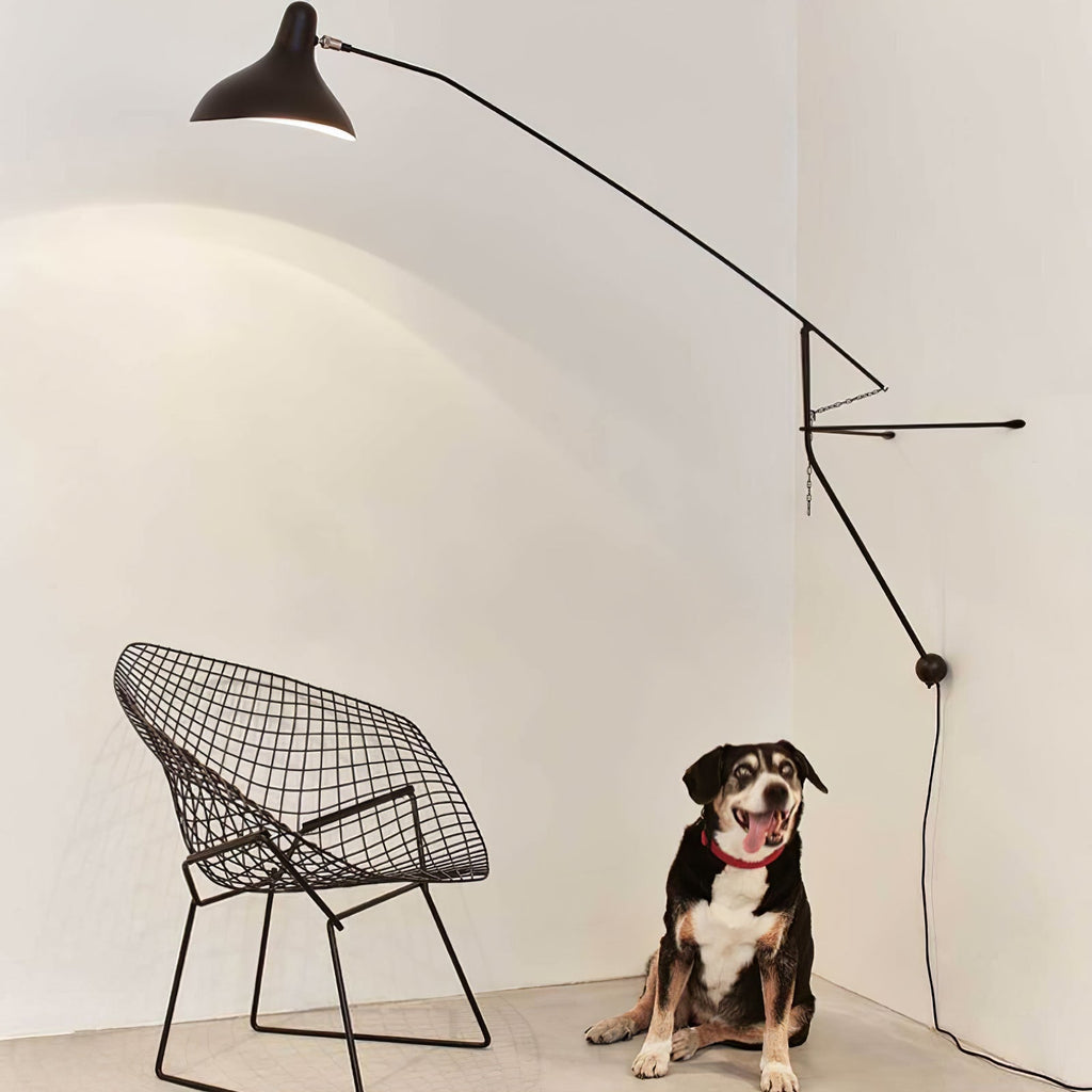 Mantis Arm Wall Lamp | Iron | Black