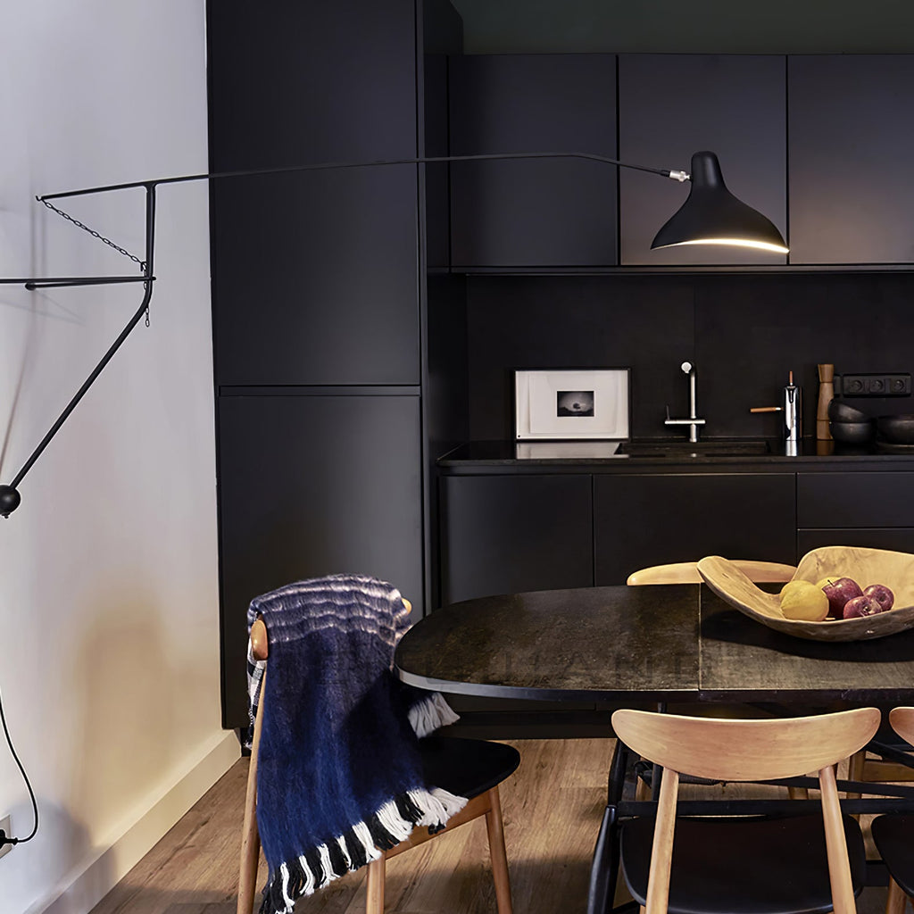 Mantis Arm Wall Lamp | Iron | Black