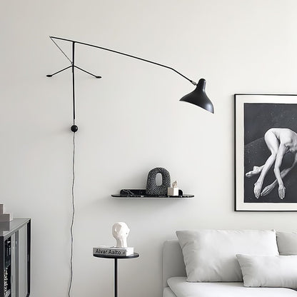 Mantis Arm Wall Lamp | Iron | Black