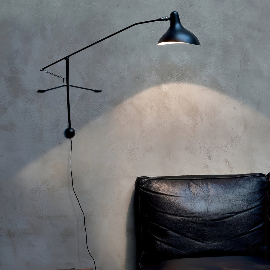Mantis Arm Wall Lamp | Iron | Black