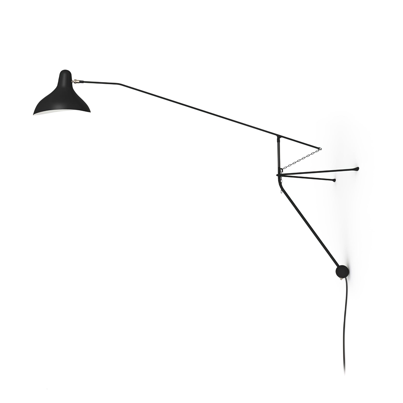 Mantis Arm Wall Lamp | Iron | Black