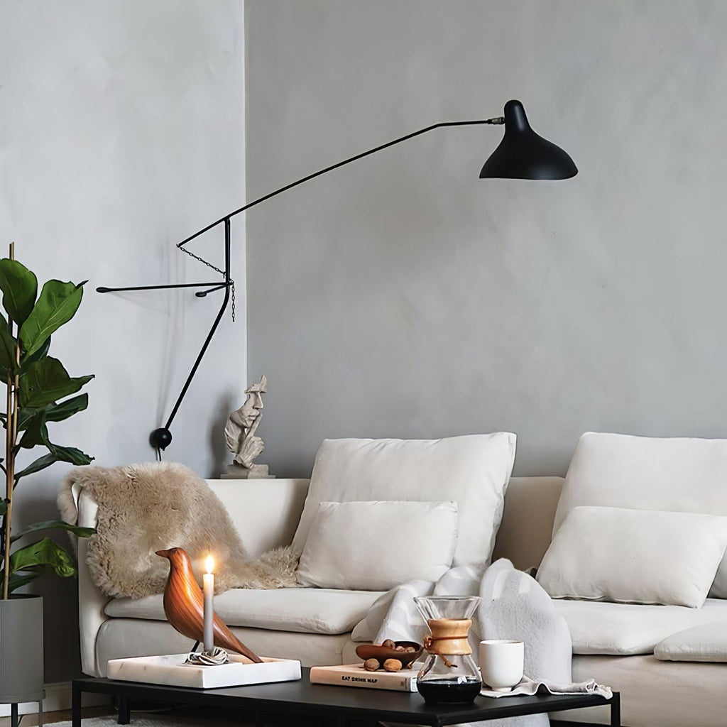 Mantis Arm Wall Lamp | Iron | Black