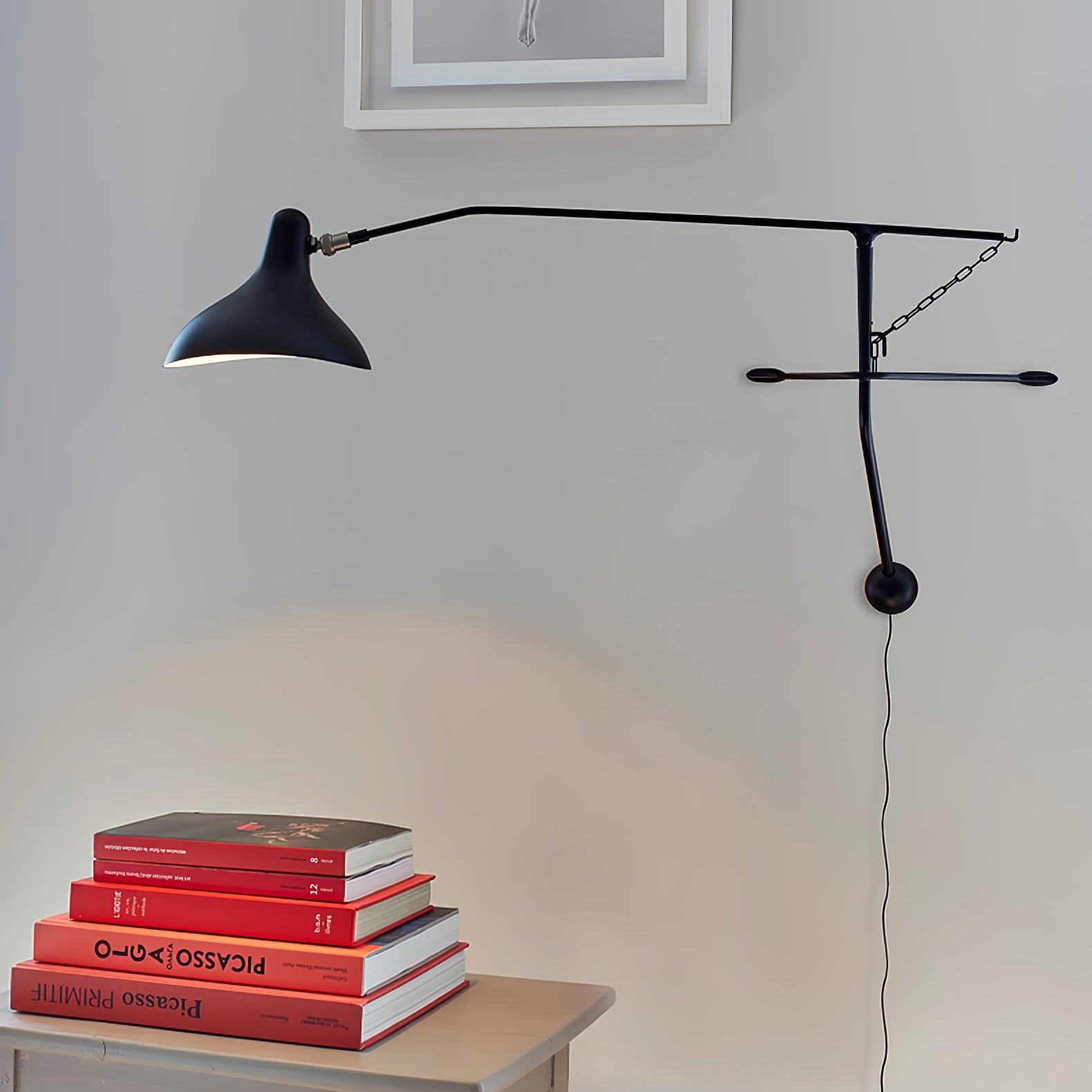 Mantis Arm Wall Lamp | Iron | Black