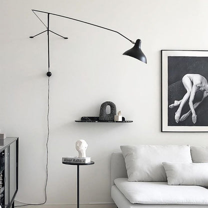 Mantis Arm Wall Lamp | Iron | Black